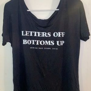 Senior Bar Crawl Loose TShirt